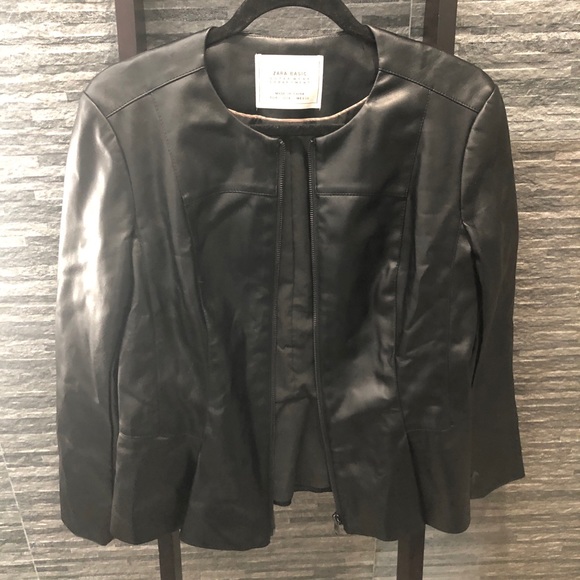 Zara Leather Like Jacket - Picture 2 of 8